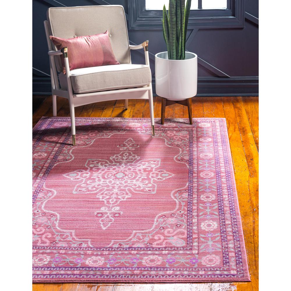 D'Amore Austin Rug, Pink (5' 0 x 8' 0). Picture 2