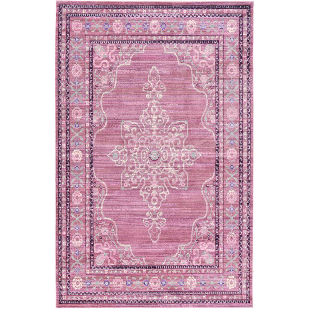 D'Amore Austin Rug, Pink (5' 0 x 8' 0). Picture 1