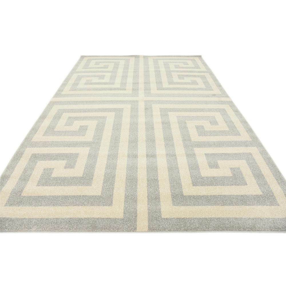 Greek Key Athens Rug, Gray (7' 0 x 10' 0). Picture 4
