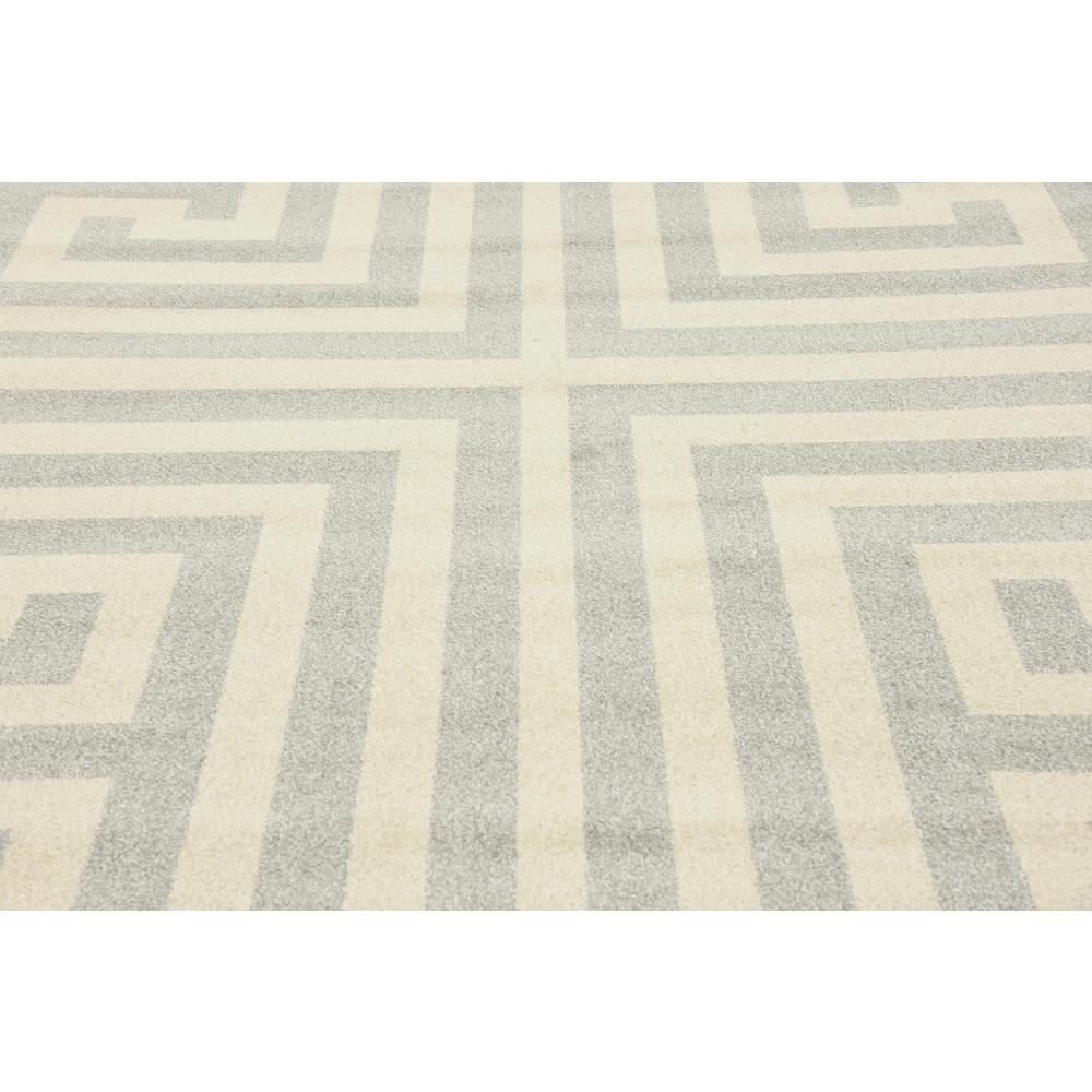 Greek Key Athens Rug, Gray (7' 0 x 10' 0). Picture 5