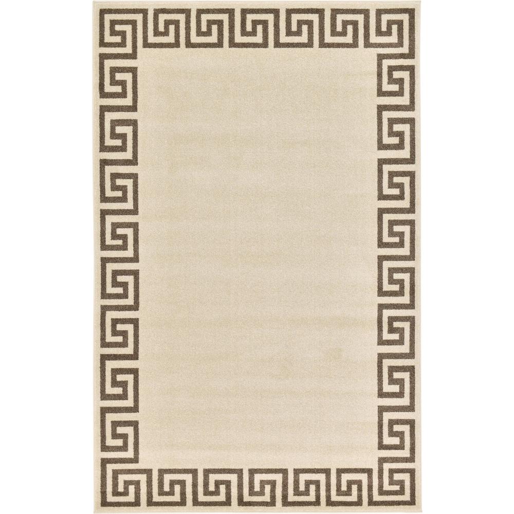Modern Athens Rug, Beige/Brown (5' 0 x 8' 0). Picture 1