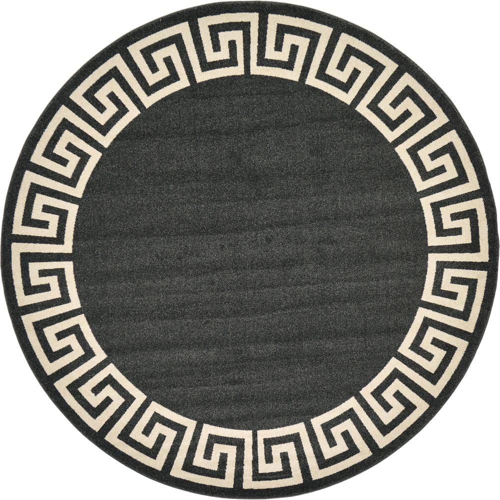 Modern Athens Rug, Charcoal (8' 0 x 8' 0). The main picture.