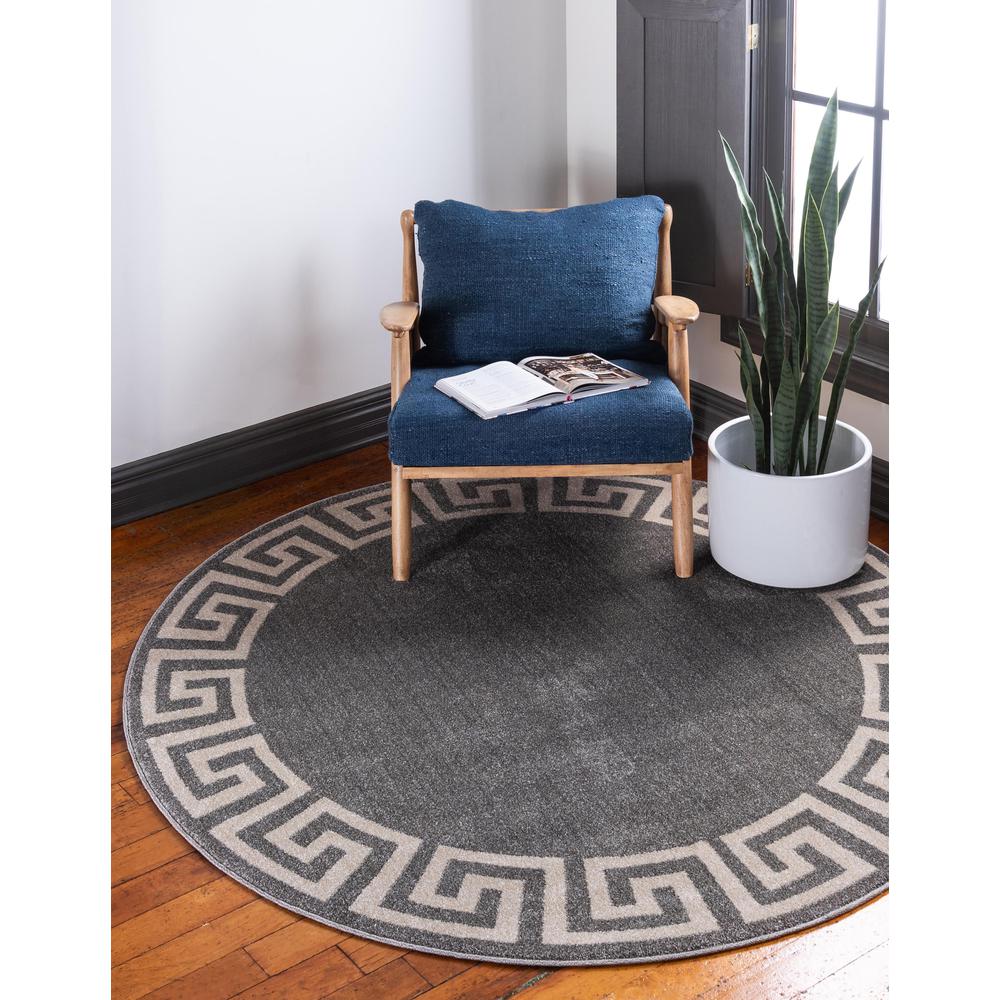 Modern Athens Rug, Gray (8' 0 x 8' 0). Picture 2