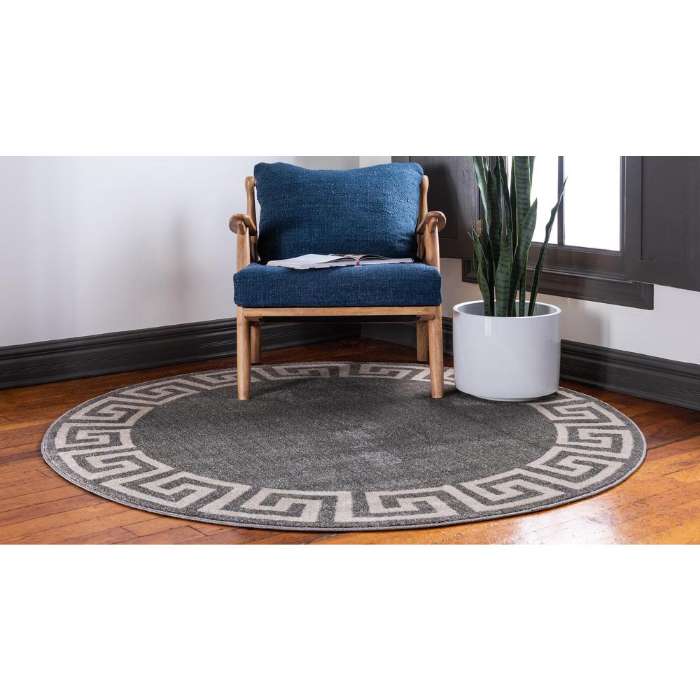 Modern Athens Rug, Gray (8' 0 x 8' 0). Picture 3