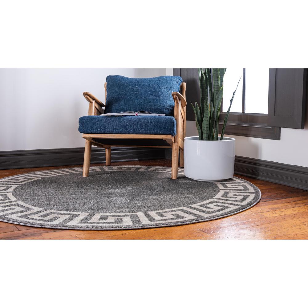 Modern Athens Rug, Gray (8' 0 x 8' 0). Picture 4