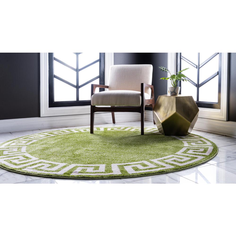 Modern Athens Rug, Light Green (8' 0 x 8' 0). Picture 4