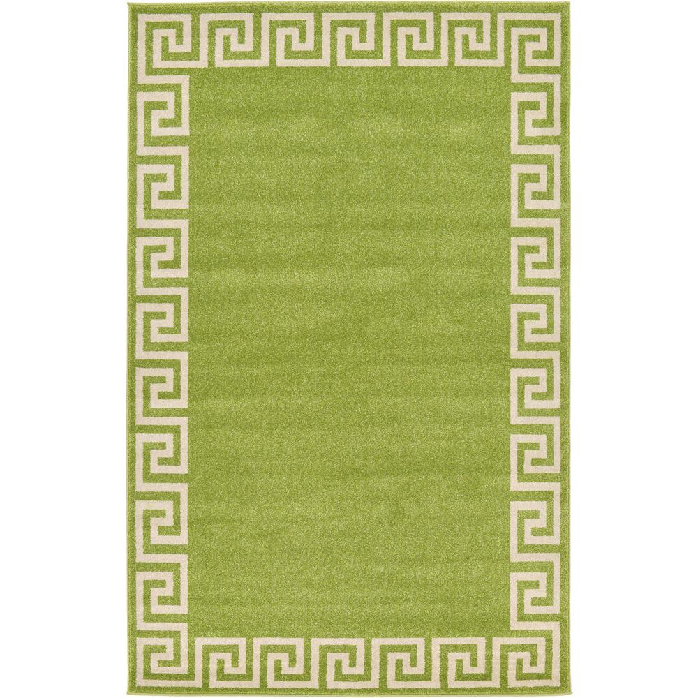 Modern Athens Rug, Light Green (5' 0 x 8' 0). Picture 1