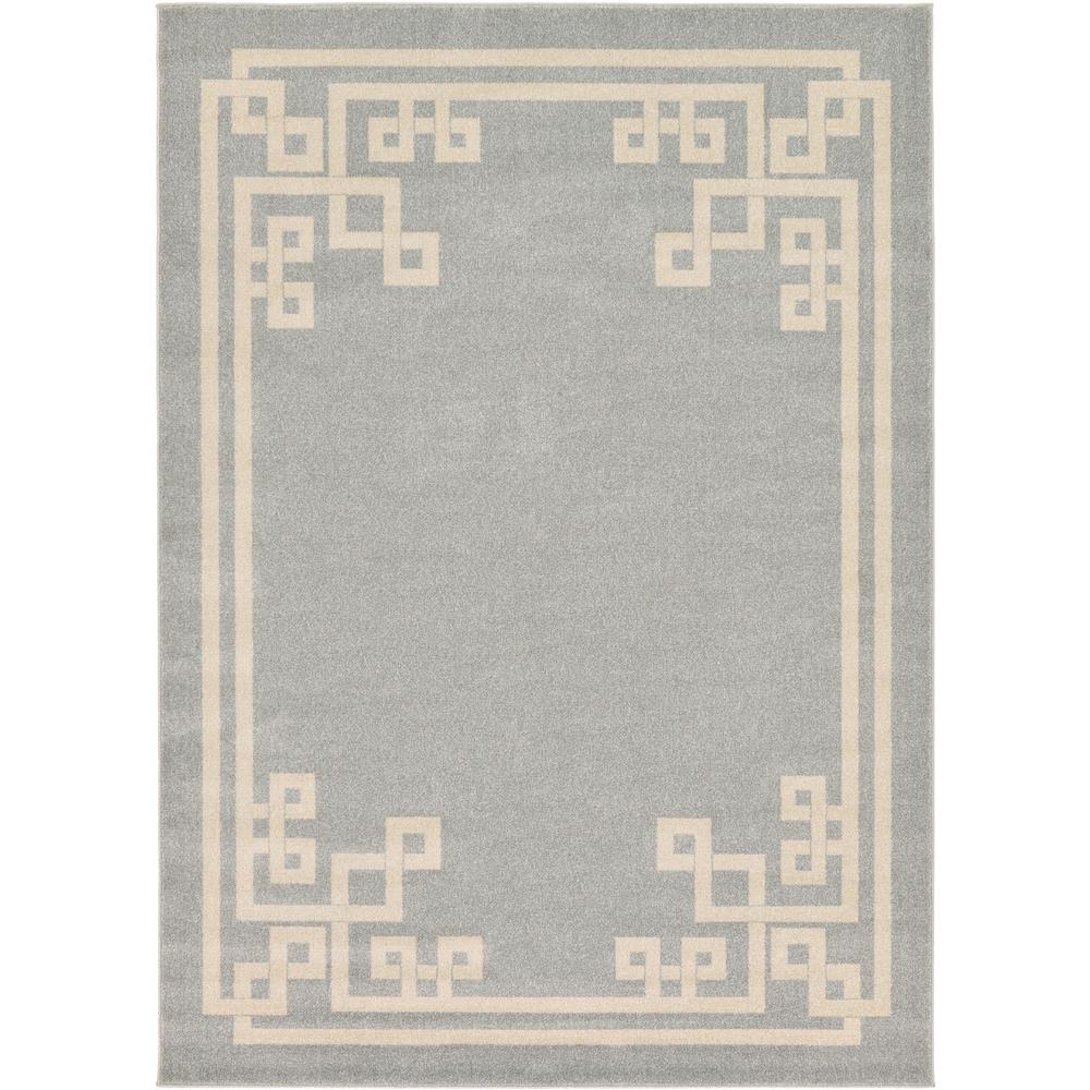 Geometric Athens Rug, Gray (7' 0 x 10' 0). Picture 1