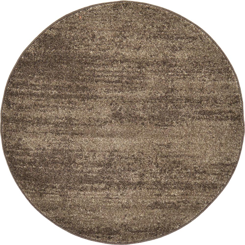 Lucille Del Mar Rug, Brown (3' 3 x 3' 3). Picture 1
