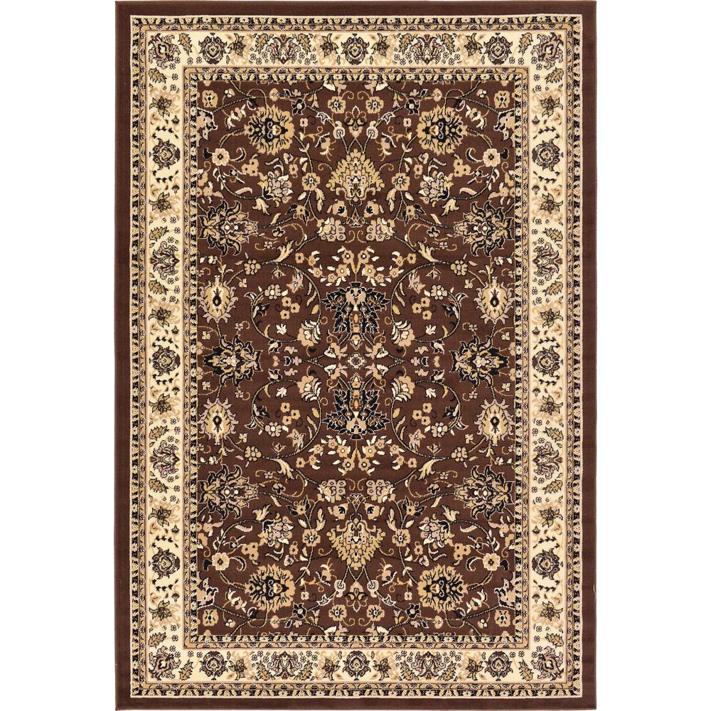 Washington Sialk Hill Rug, Brown (6' 0 x 9' 0). Picture 1