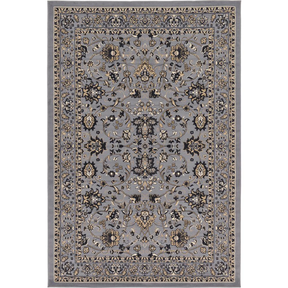 Washington Sialk Hill Rug, Gray (6' 0 x 9' 0). Picture 1