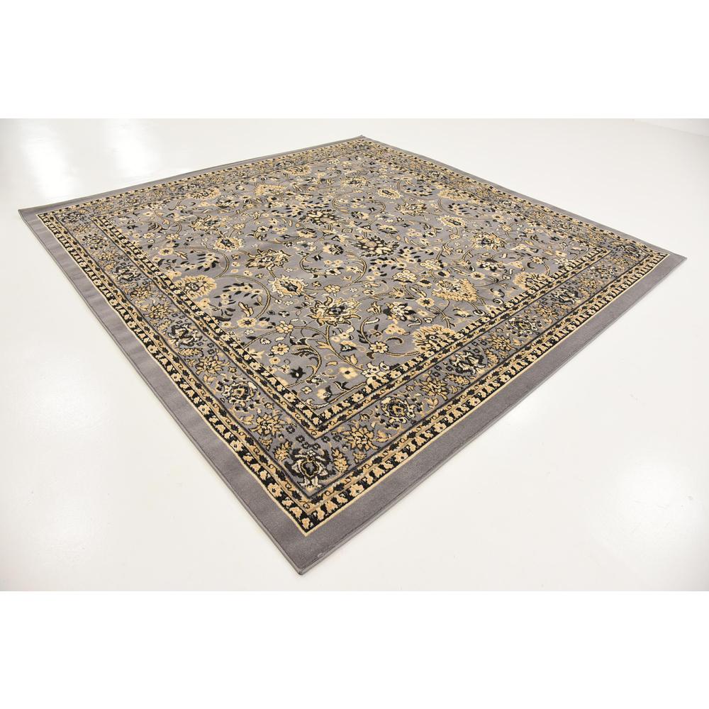 Washington Sialk Hill Rug, Gray (8' 0 x 8' 0). Picture 3