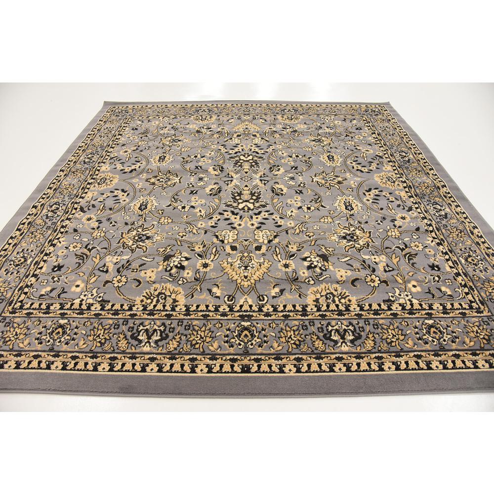Washington Sialk Hill Rug, Gray (8' 0 x 8' 0). Picture 4