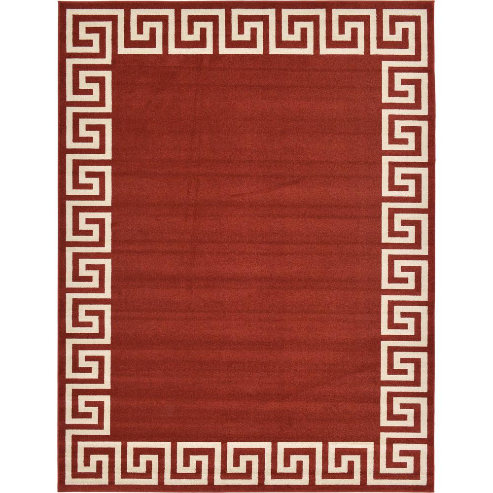 Modern Athens Rug, Burgundy (9' 0 x 12' 0). Picture 1