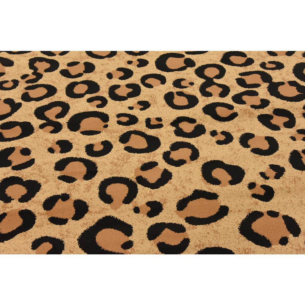 Leopard Wildlife Rug, Light Brown (8' 0 x 8' 0). Picture 5