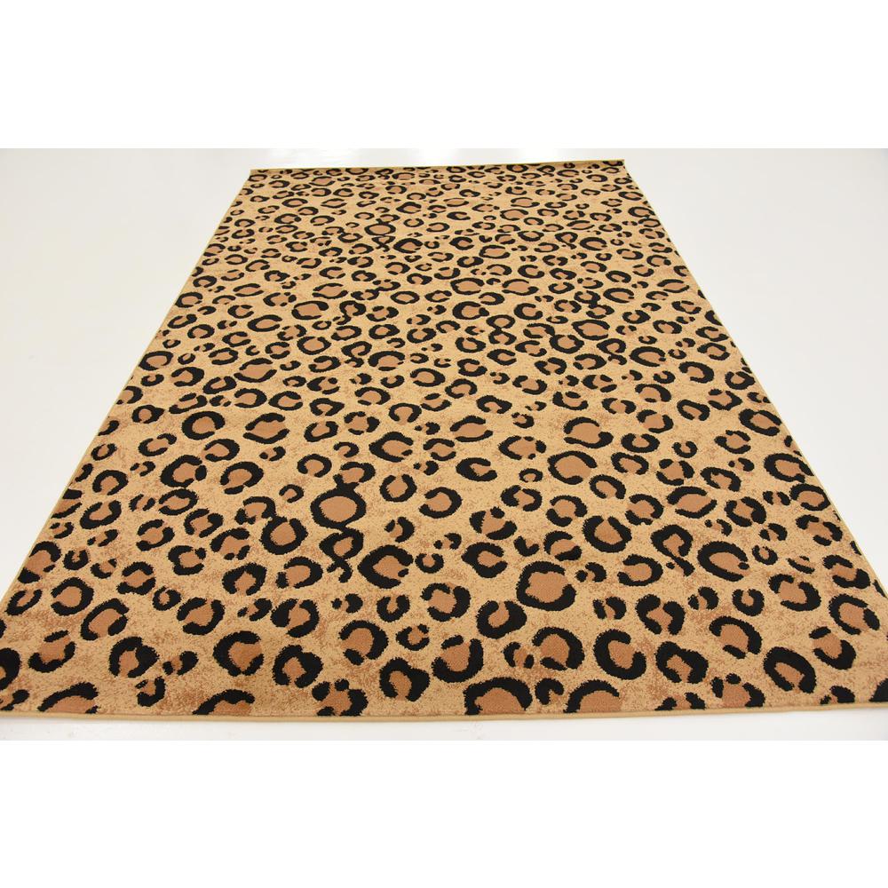 Leopard Wildlife Rug, Light Brown (6' 0 x 9' 0). Picture 4