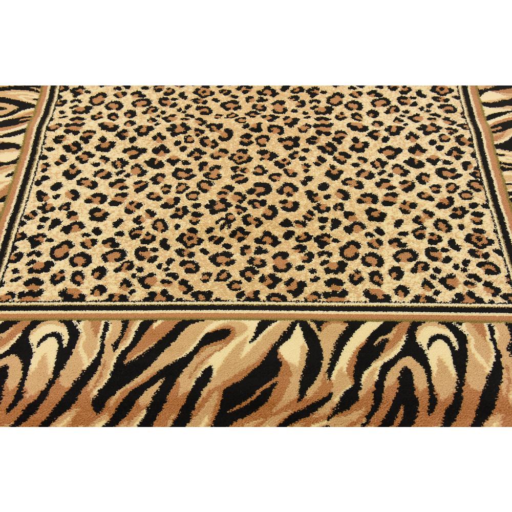 Cheetah Wildlife Rug, Ivory (6' 0 x 6' 0). Picture 5