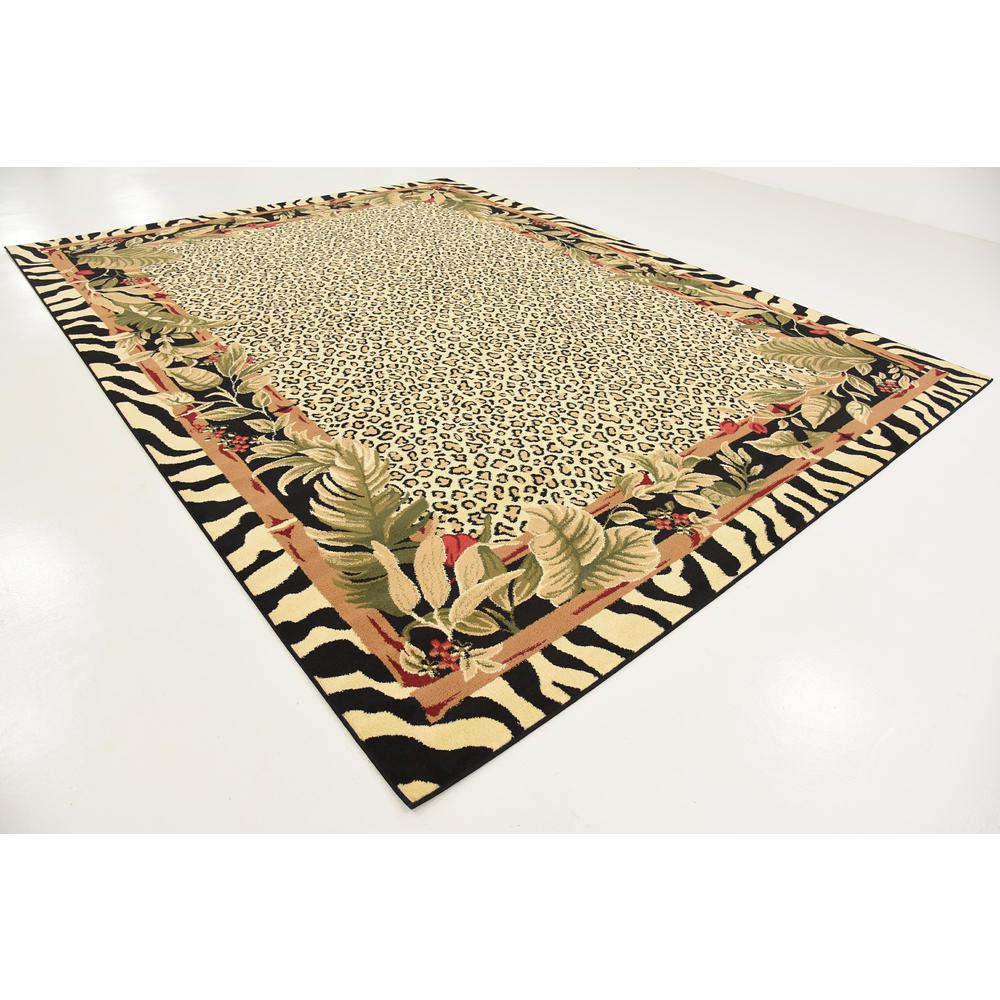 Jungle Wildlife Rug, Ivory (9' 0 x 12' 0). Picture 3