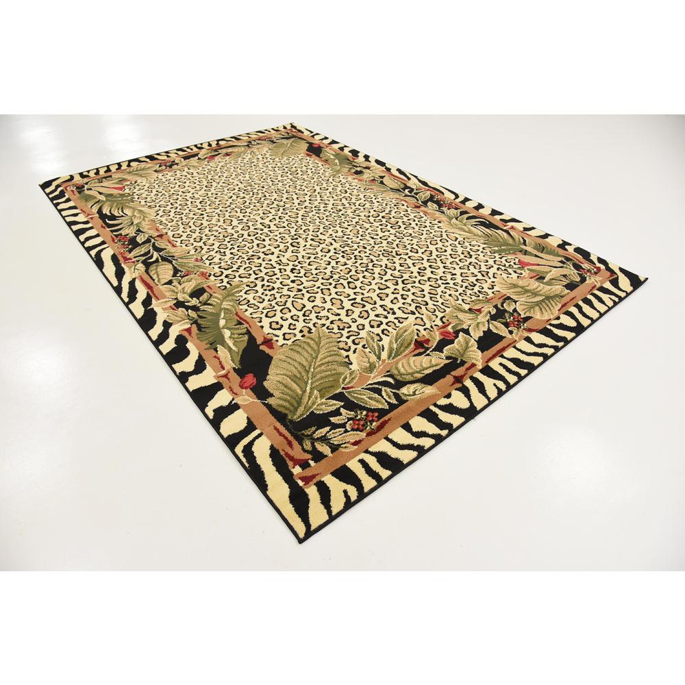 Jungle Wildlife Rug, Ivory (6' 0 x 9' 0). Picture 3