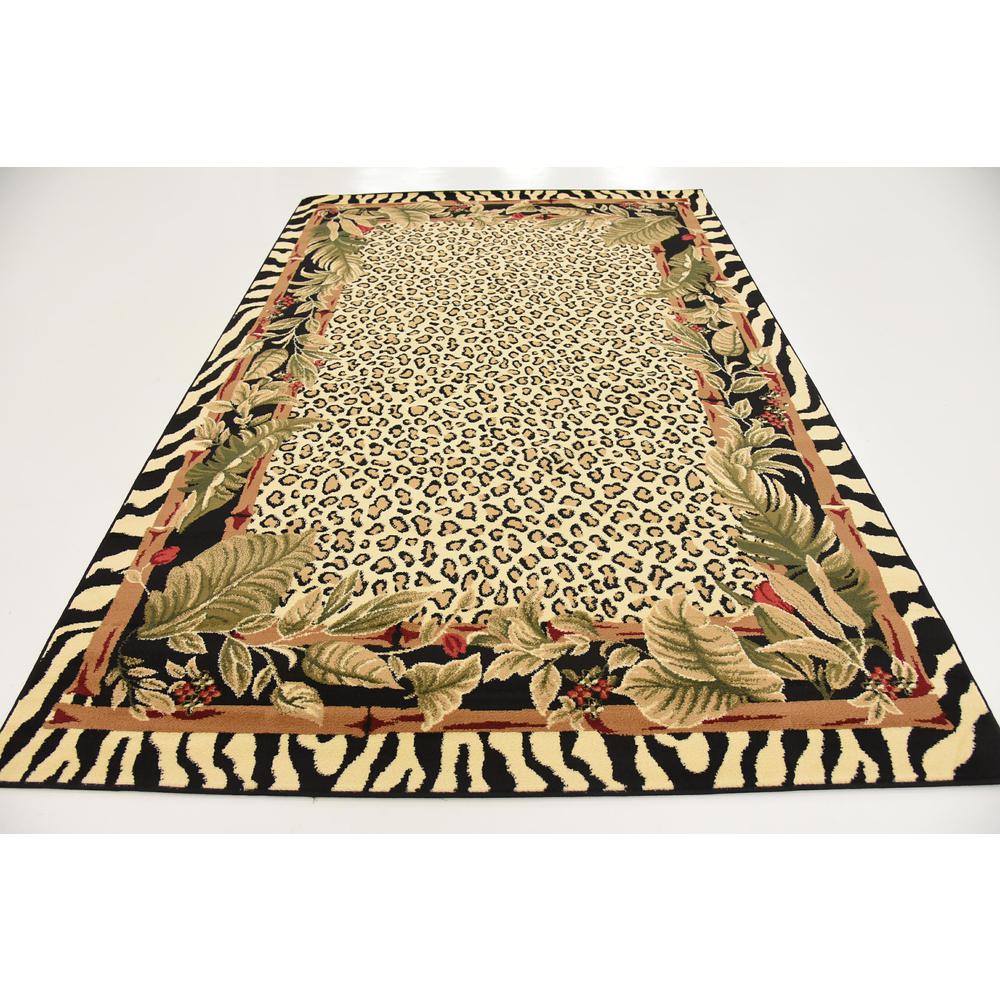 Jungle Wildlife Rug, Ivory (6' 0 x 9' 0). Picture 4