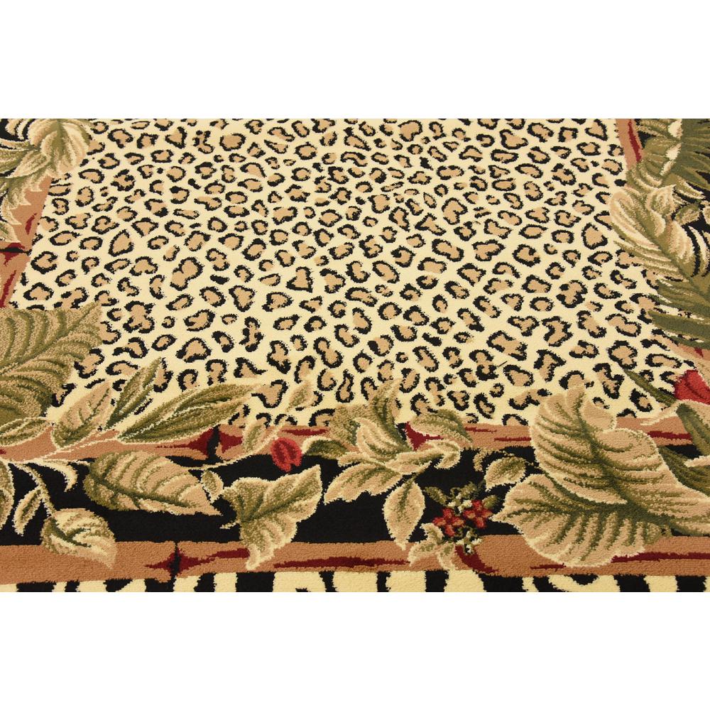 Jungle Wildlife Rug, Ivory (6' 0 x 6' 0). Picture 5