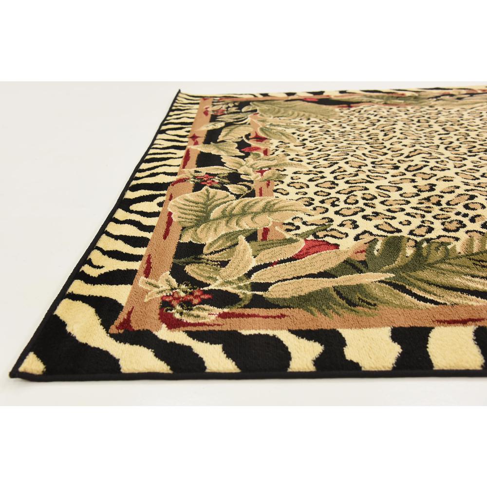 Jungle Wildlife Rug, Ivory (6' 0 x 6' 0). Picture 6
