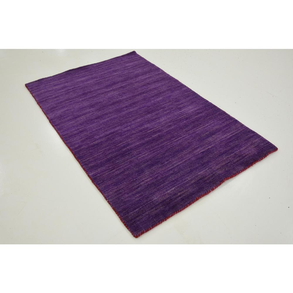 Solid Gava Rug, Purple (3' 3 x 5' 3). Picture 3