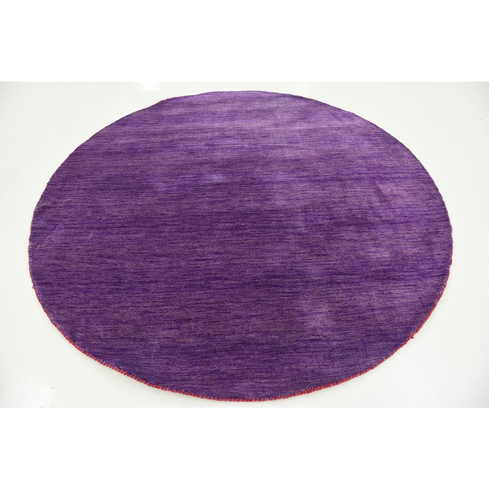 Solid Gava Rug, Purple (6' 7 x 6' 7). Picture 3