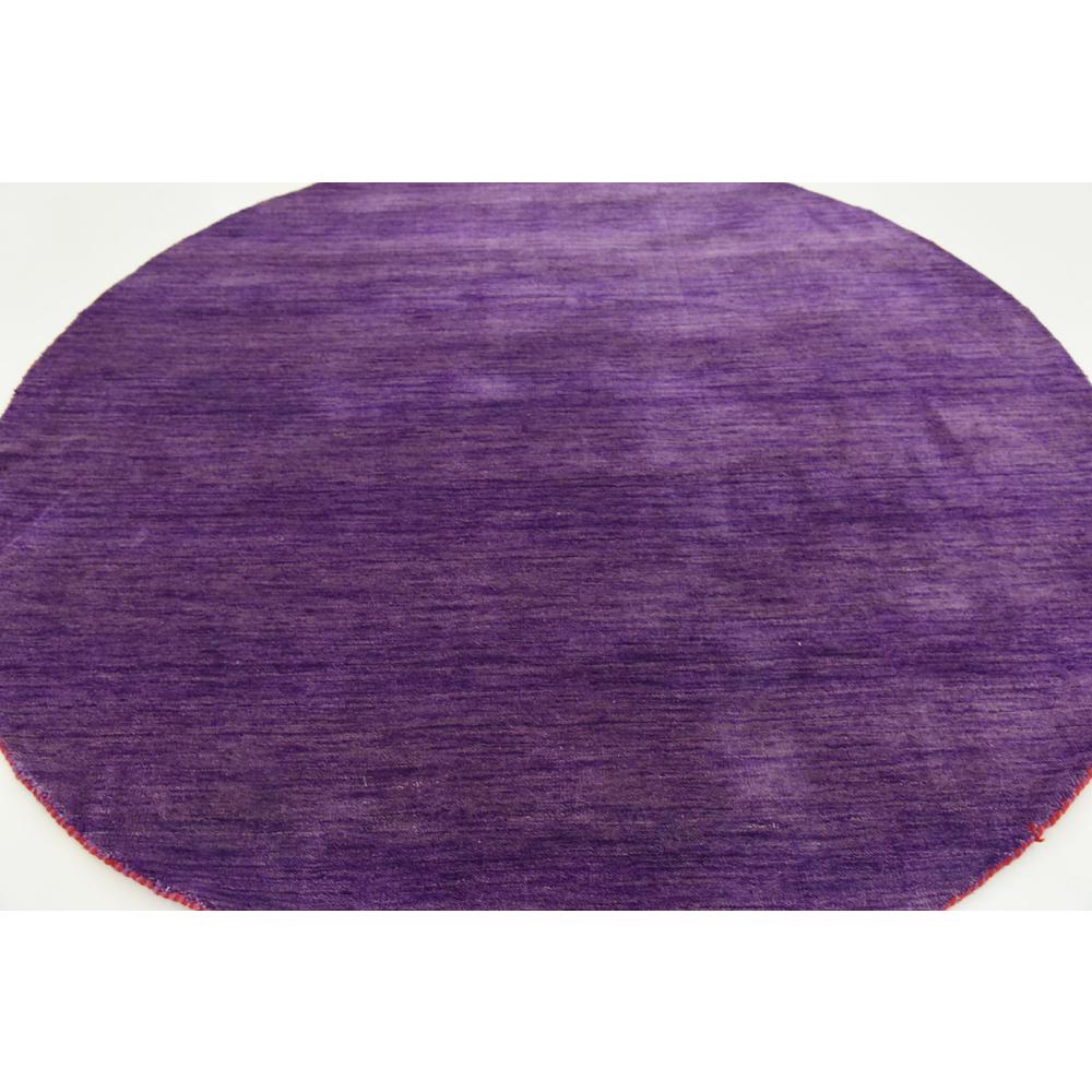 Solid Gava Rug, Purple (6' 7 x 6' 7). Picture 4