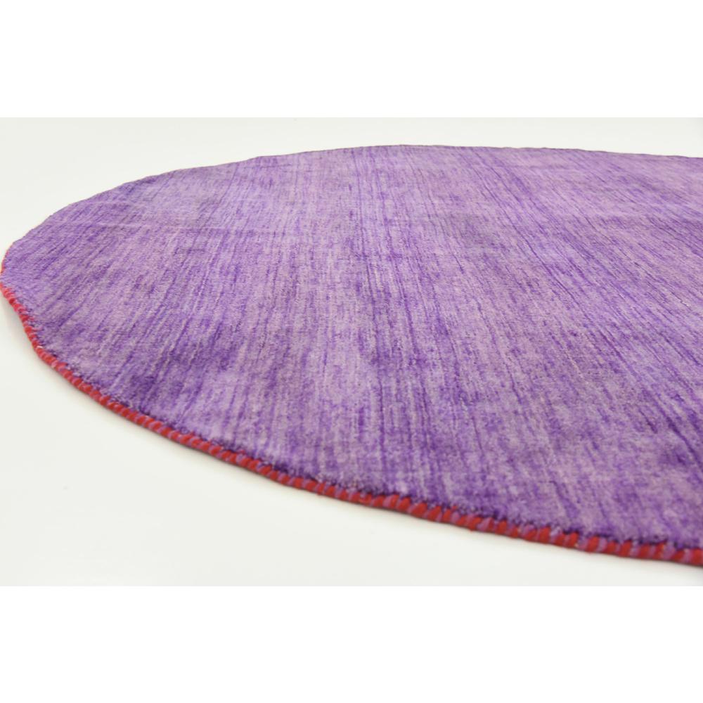 Solid Gava Rug, Purple (6' 7 x 6' 7). Picture 6