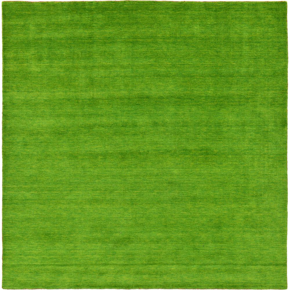 Solid Gava Rug, Green (9' 10 x 9' 10). Picture 1