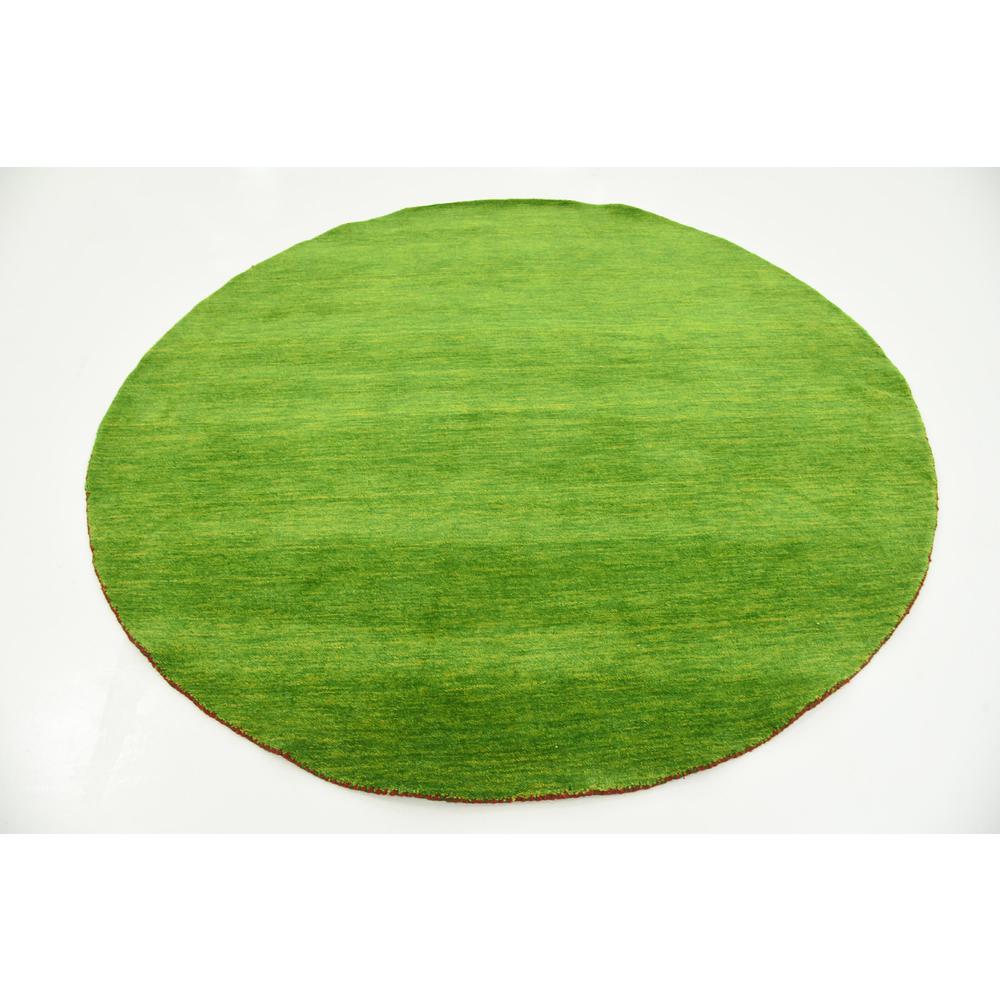 Solid Gava Rug, Green (6' 7 x 6' 7). Picture 3