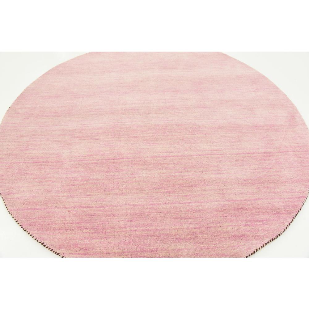 Solid Gava Rug, Pink (6' 7 x 6' 7). Picture 4