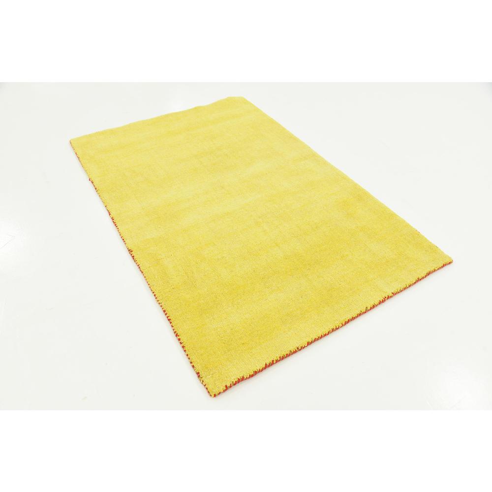 Solid Gava Rug, Yellow (3' 3 x 5' 3). Picture 3