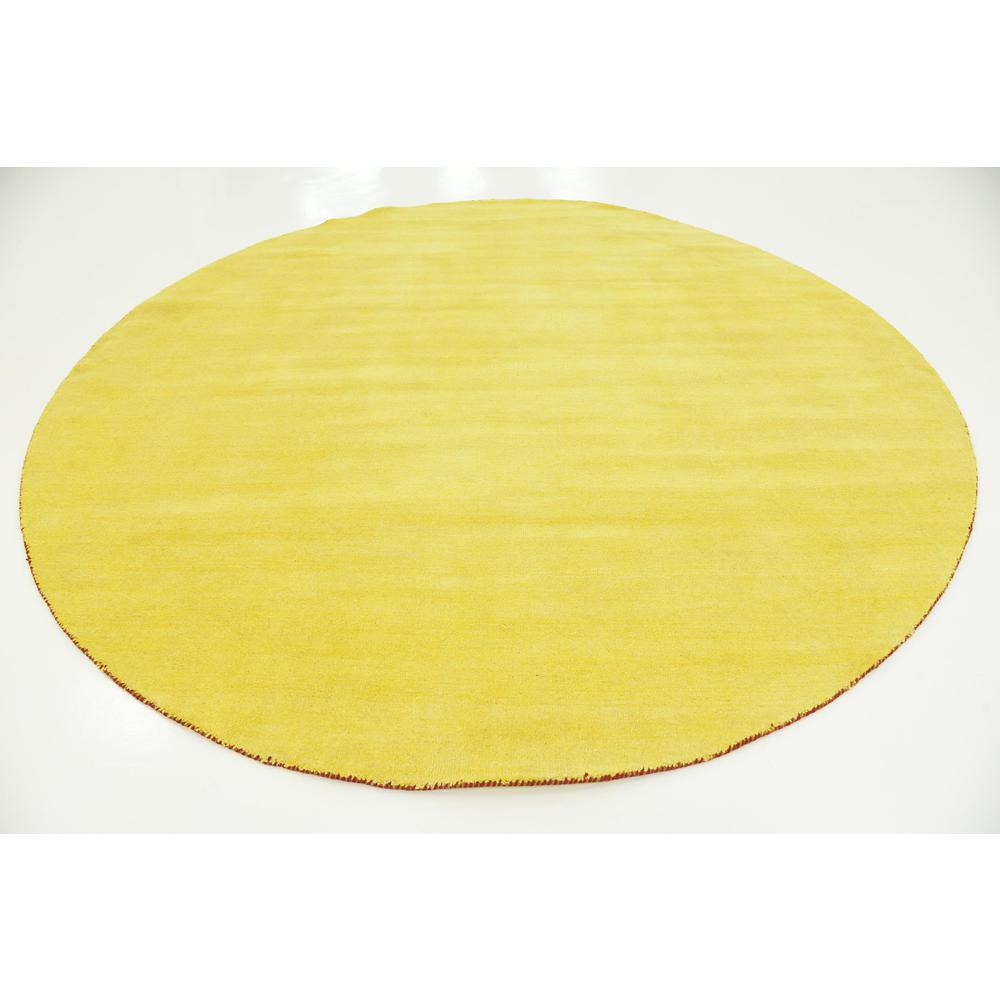 Solid Gava Rug, Yellow (9' 10 x 9' 10). Picture 3