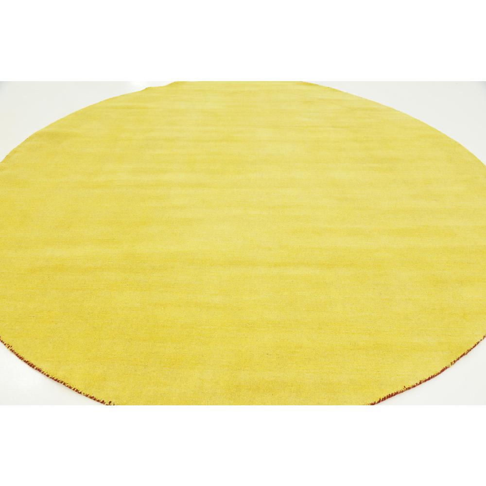 Solid Gava Rug, Yellow (9' 10 x 9' 10). Picture 4