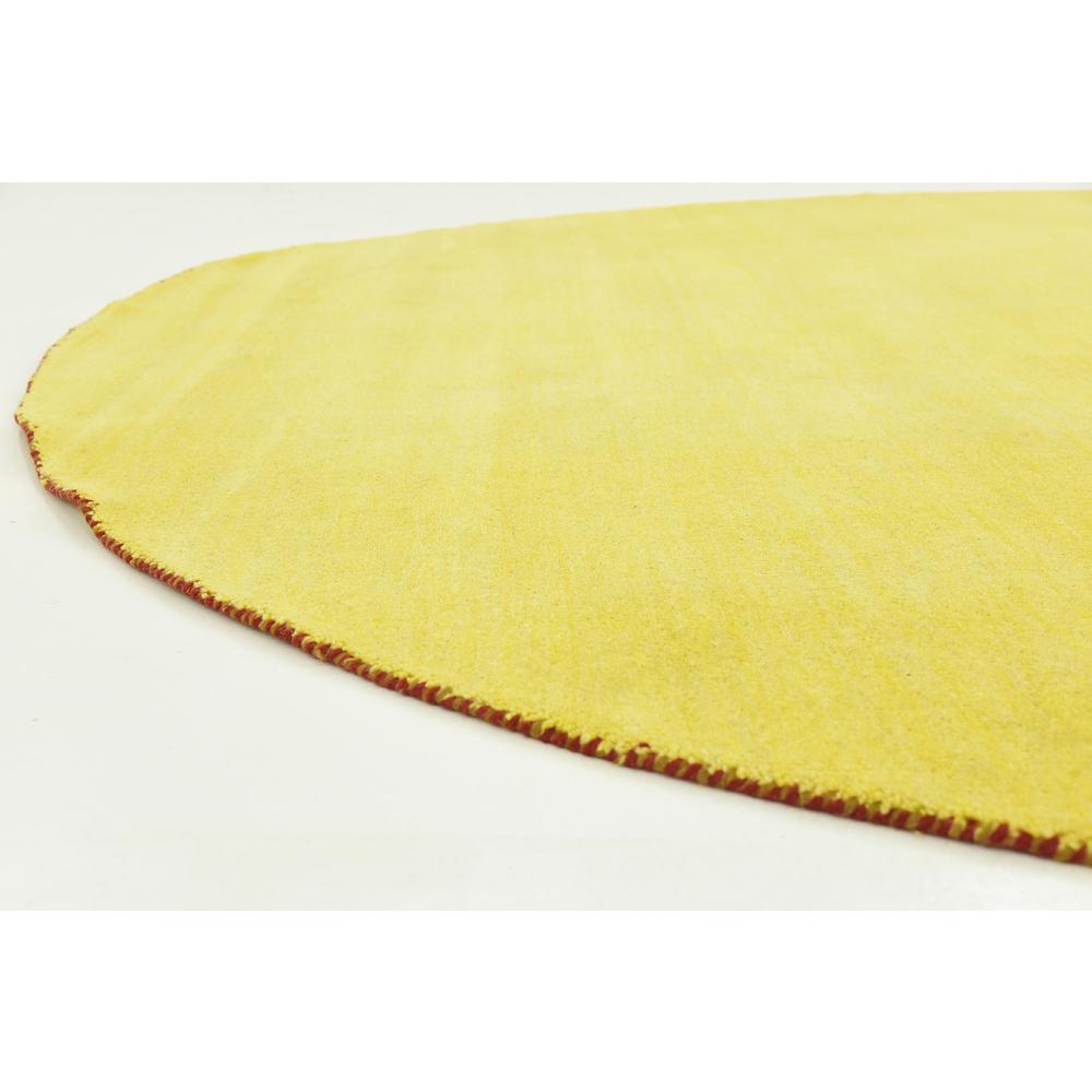 Solid Gava Rug, Yellow (9' 10 x 9' 10). Picture 6