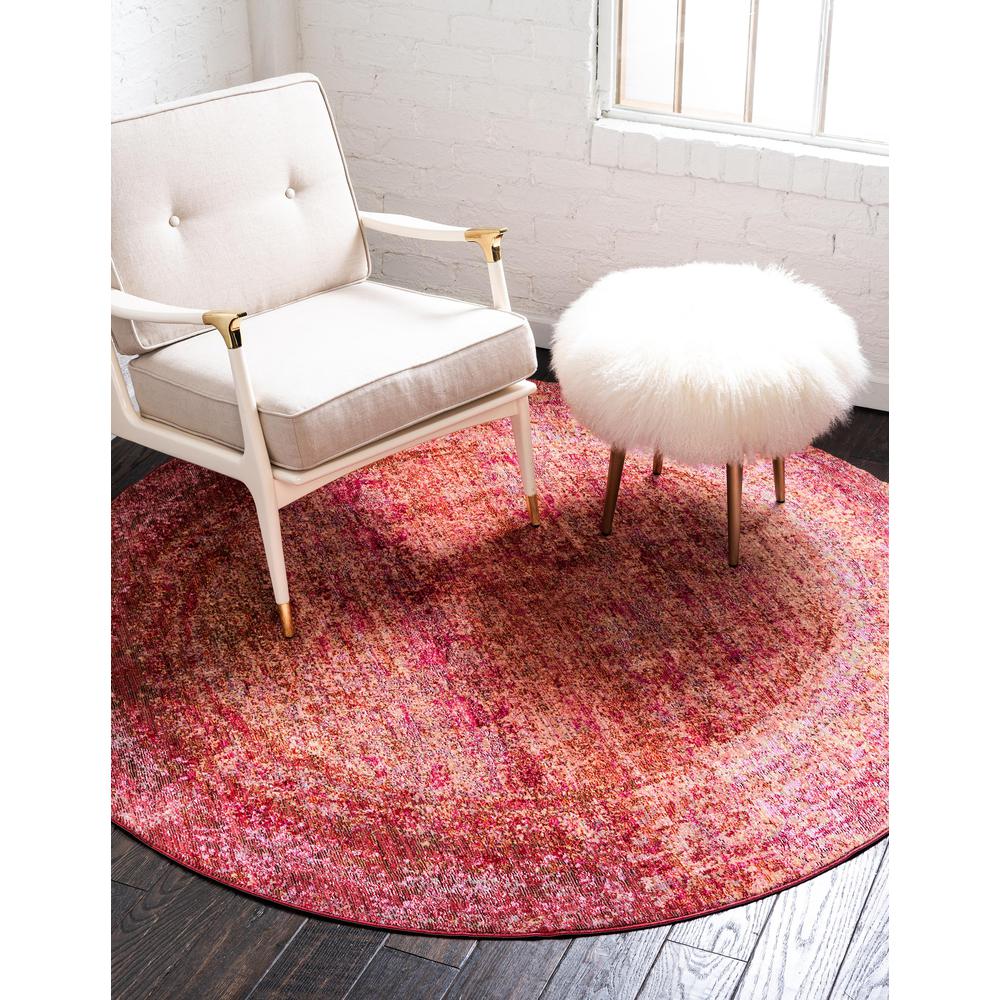 Muse Austin Rug, Pink (6' 0 x 6' 0). Picture 2