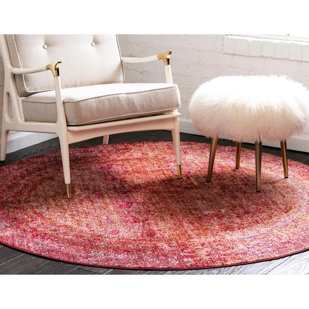 Muse Austin Rug, Pink (6' 0 x 6' 0). Picture 4