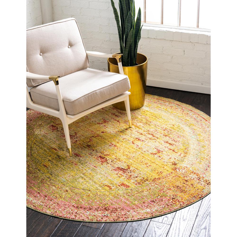 Muse Austin Rug, Yellow (6' 0 x 6' 0). Picture 2