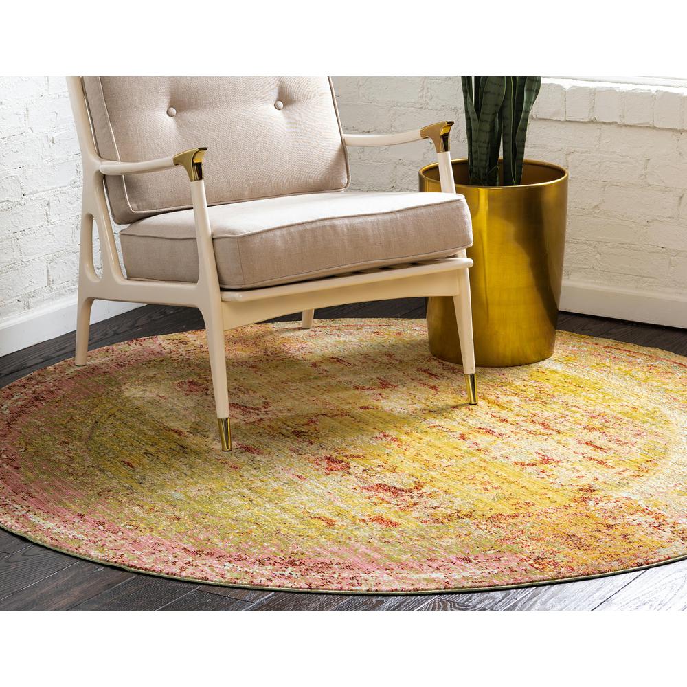 Muse Austin Rug, Yellow (6' 0 x 6' 0). Picture 4