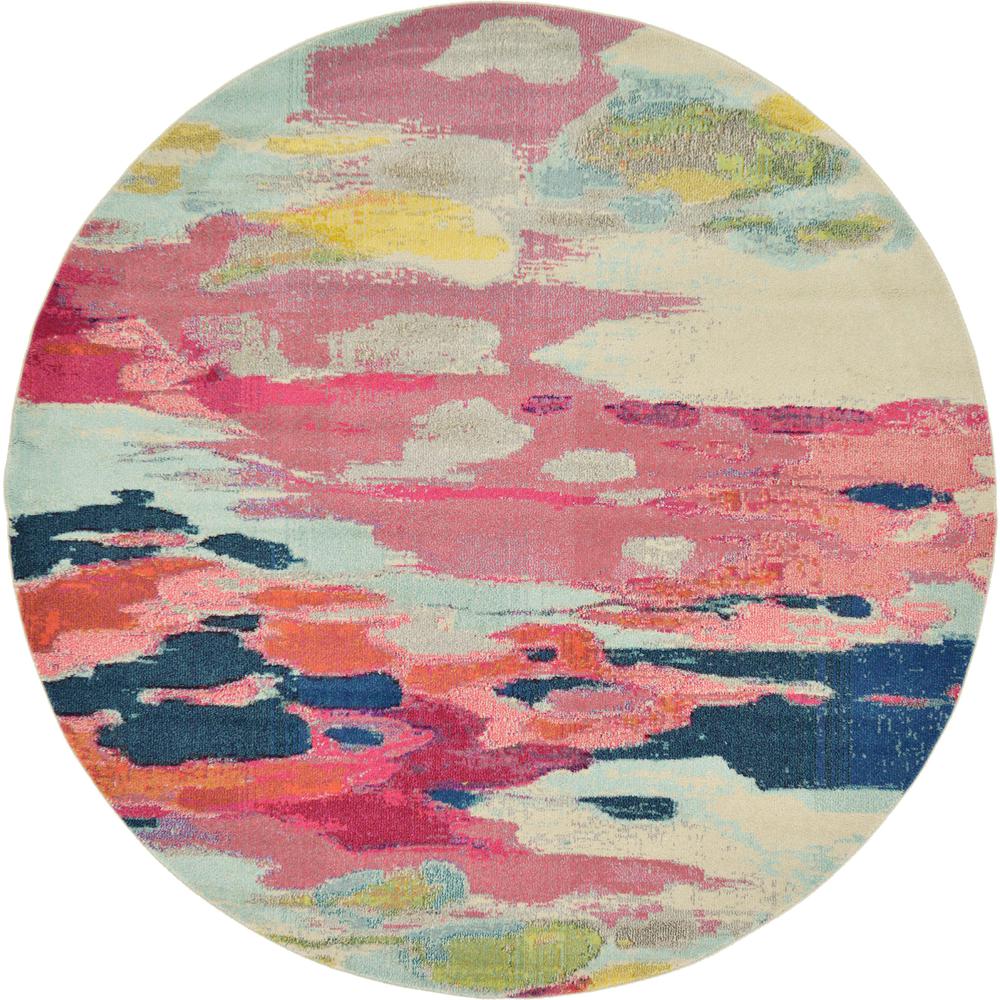 Laurnell Estrella Rug, Pink (8' 0 x 8' 0). Picture 1