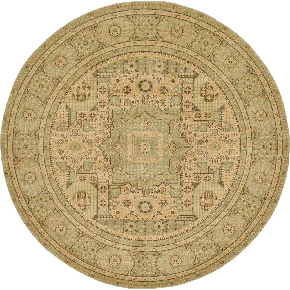 Jackson Palace Rug, Light Green (8' 0 x 8' 0). Picture 1