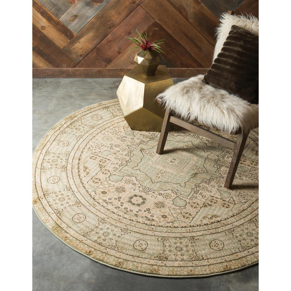Jackson Palace Rug, Light Green (8' 0 x 8' 0). Picture 2