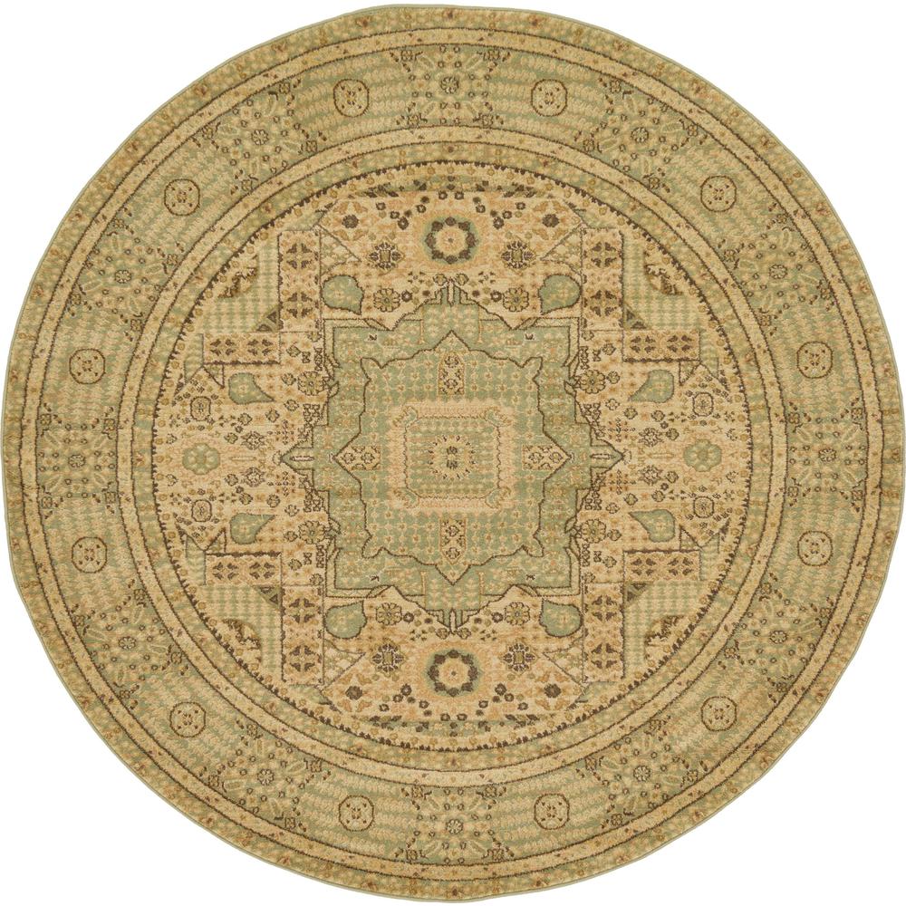 Jackson Palace Rug, Light Green (6' 0 x 6' 0). Picture 1