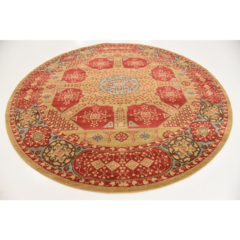 Monroe Palace Rug, Red (8' 0 x 8' 0). Picture 3