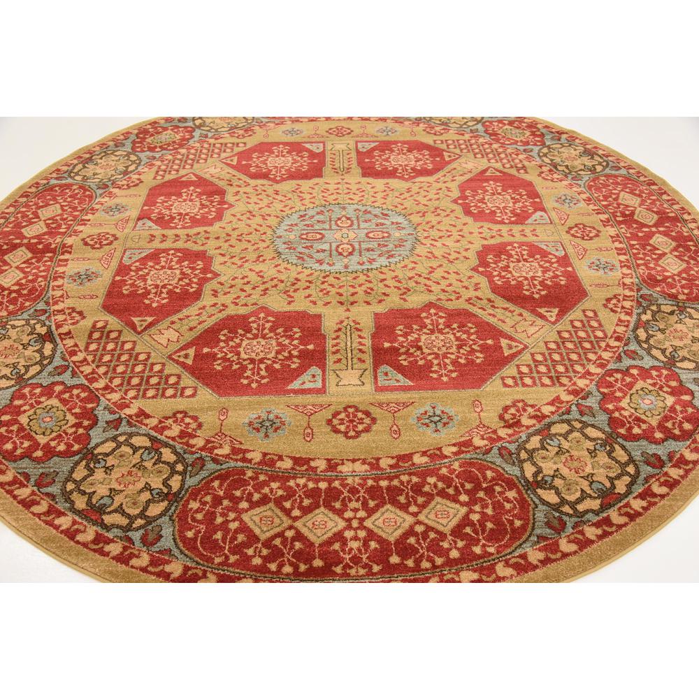 Monroe Palace Rug, Red (8' 0 x 8' 0). Picture 4