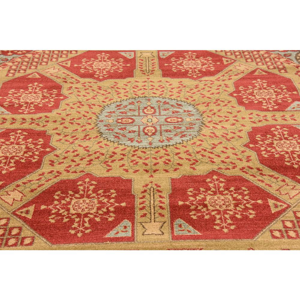 Monroe Palace Rug, Red (8' 0 x 8' 0). Picture 5