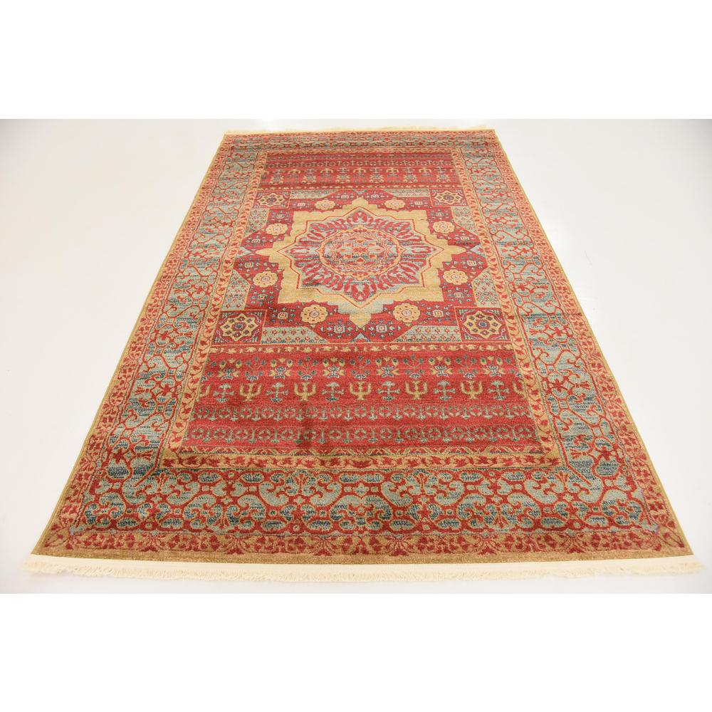 Quincy Palace Rug, Red (5' 0 x 8' 0). Picture 4