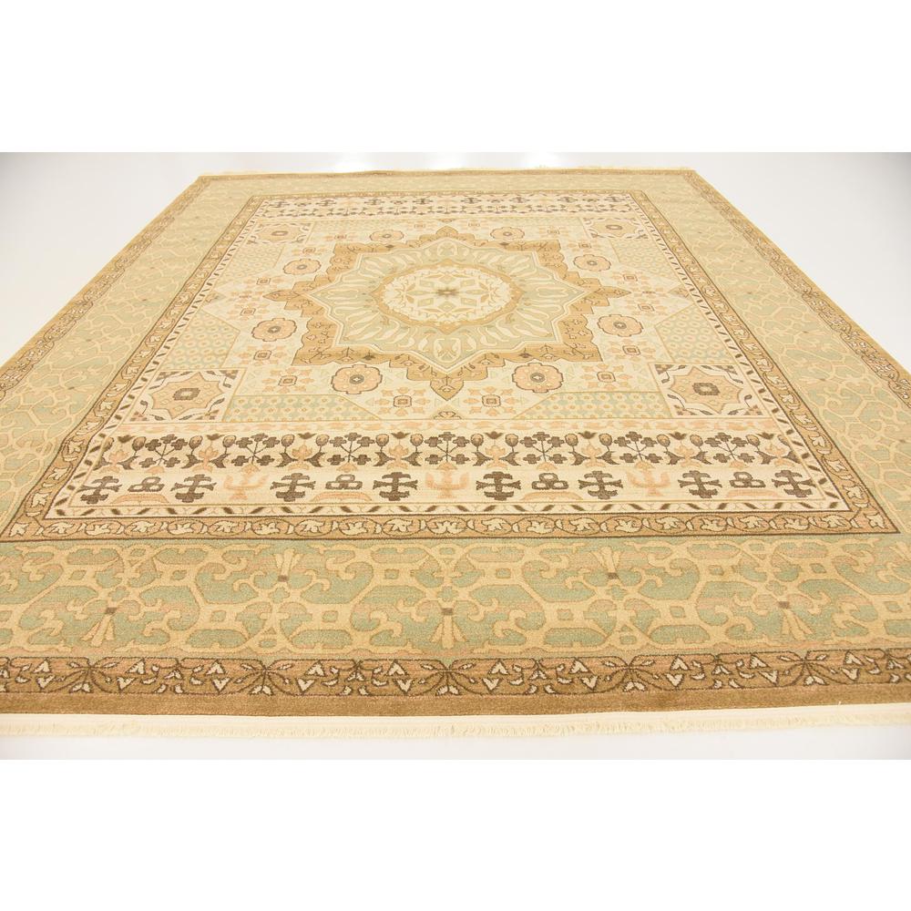 Quincy Palace Rug, Light Green (10' 0 x 11' 4). Picture 4